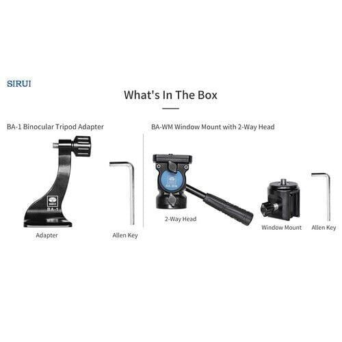 Sirui BA-WM Araç Camı Montaj Kiti (2 Yönlü Kafa ile)