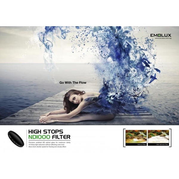 Emolux 49mm ND1000 10 Stop Filtre