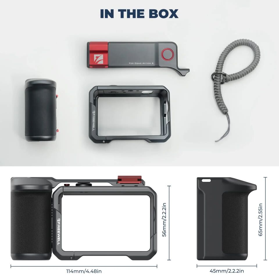 Freewell DJI Osmo Action 6 Creator Pro Cage