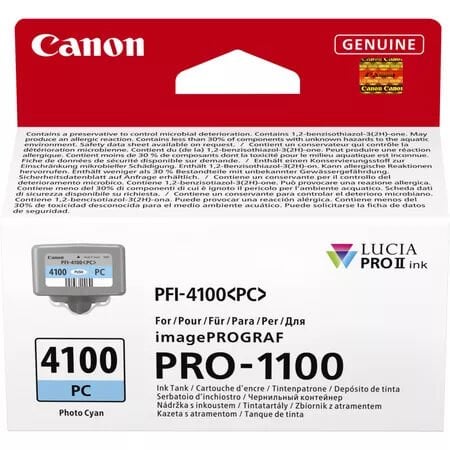 Canon PFI-4100PC Fotoğraf Cyan Mürekkep