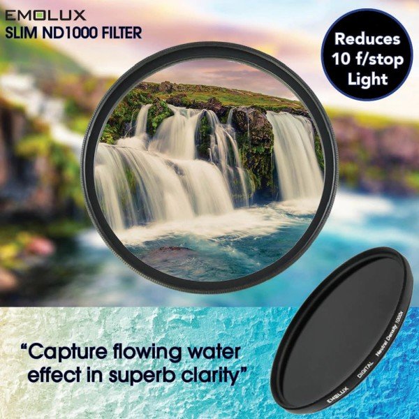 Emolux 77mm ND1000 10 Stop Filtre