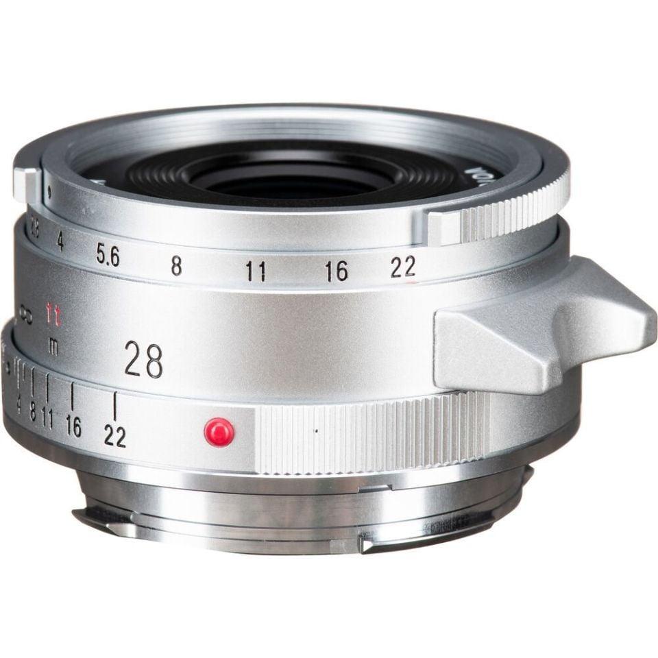 Voigtlander 28mm f/2.8 Color-Skopar Type II Aspherical Lens Silver (Leica M)