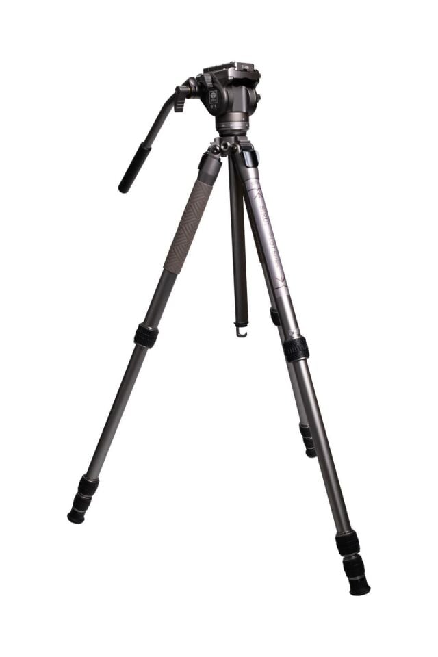 Sirui GT04+GT5 Pilot Series Video Tripod Kiti (Metalik Gri)