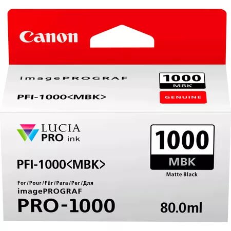 Canon PFI-1000MBK Mat Siyah Mürekkep