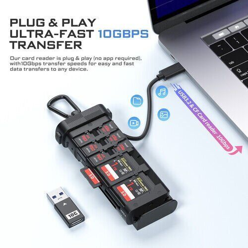Freewell PRO CARD READER CF Express Type A/B, SD, TF COMBO YENİ