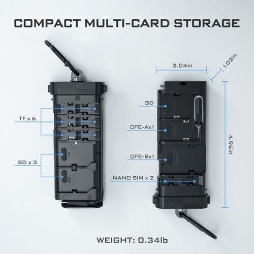 Freewell PRO CARD READER CF Express Type A/B, SD, TF COMBO YENİ