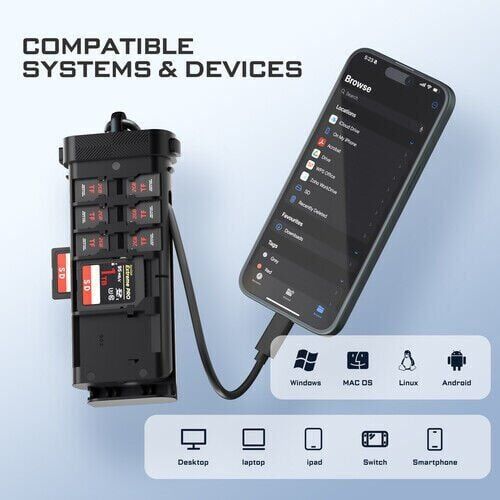 Freewell PRO CARD READER CF Express Type A/B, SD, TF COMBO YENİ