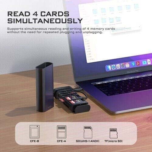 Freewell PRO CARD READER CF Express Type A/B, SD, TF COMBO YENİ