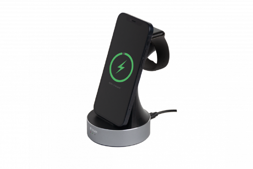 VERBATIM 49555 - WCS-01 2IN1 iWATCH QI CHARGER MAX:20W