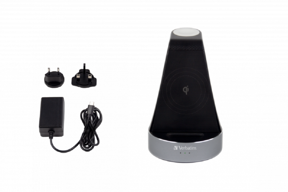 VERBATIM 49555 - WCS-01 2IN1 iWATCH QI CHARGER MAX:20W