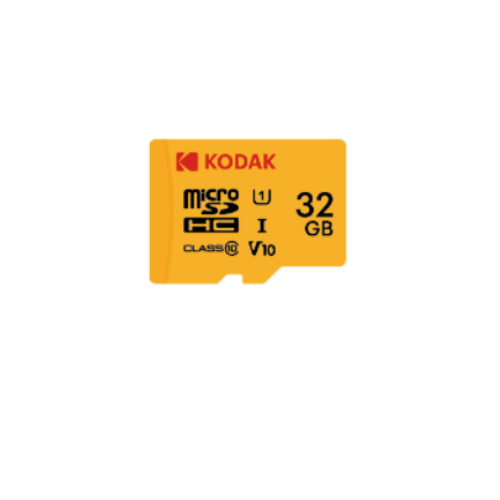 Kodak 32GB Micro SD UHS-I C10 U1 V10 Kart + Adaptör (Sarı)