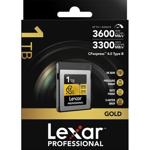 Lexar 1TB Professional CFexpress Type B Gold