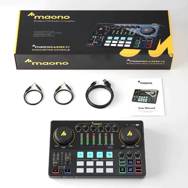 Maono MAONOCASTER AME2 Ses Arayüzü ve Podcast Ekipmanı