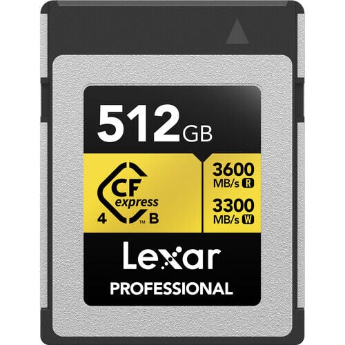 Lexar 512GB Professional CFexpress Type B Gold
