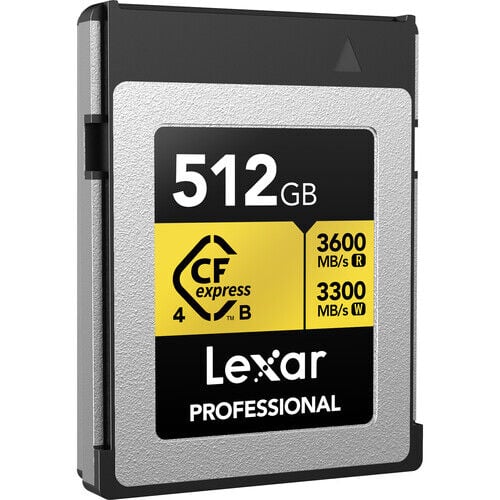 Lexar 512GB Professional CFexpress Type B Gold