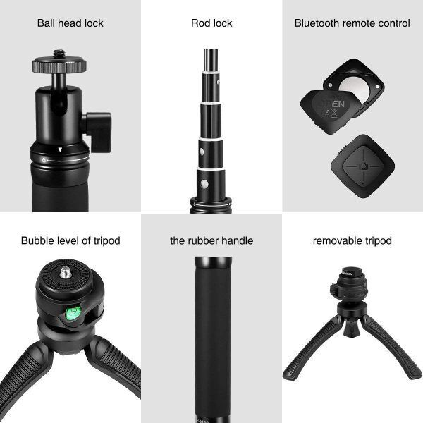 Fotopro X-POD Power Bankli Mini Tripod (Pembe)