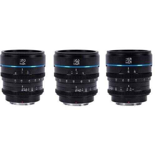 Sirui Night Walker T1.2 S35 Fujifilm X Mount Cine Prime 3'lü Lens Kit