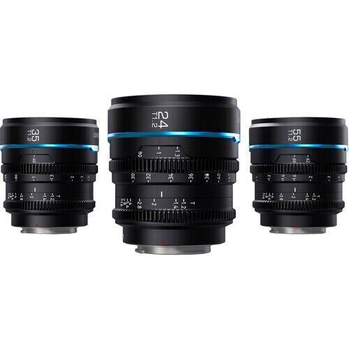 Sirui Night Walker T1.2 S35 Fujifilm X Mount Cine Prime 3'lü Lens Kit