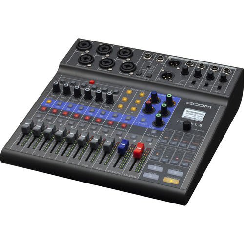 Zoom LiveTrak L-8 8-Kanal Dijital Mikser Recorder