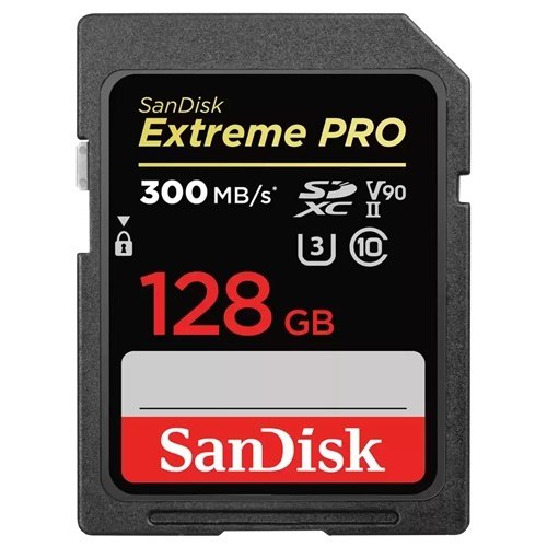 SanDisk 128GB Extreme PRO 300Mb SDXC UHS-II V90 SD Kart