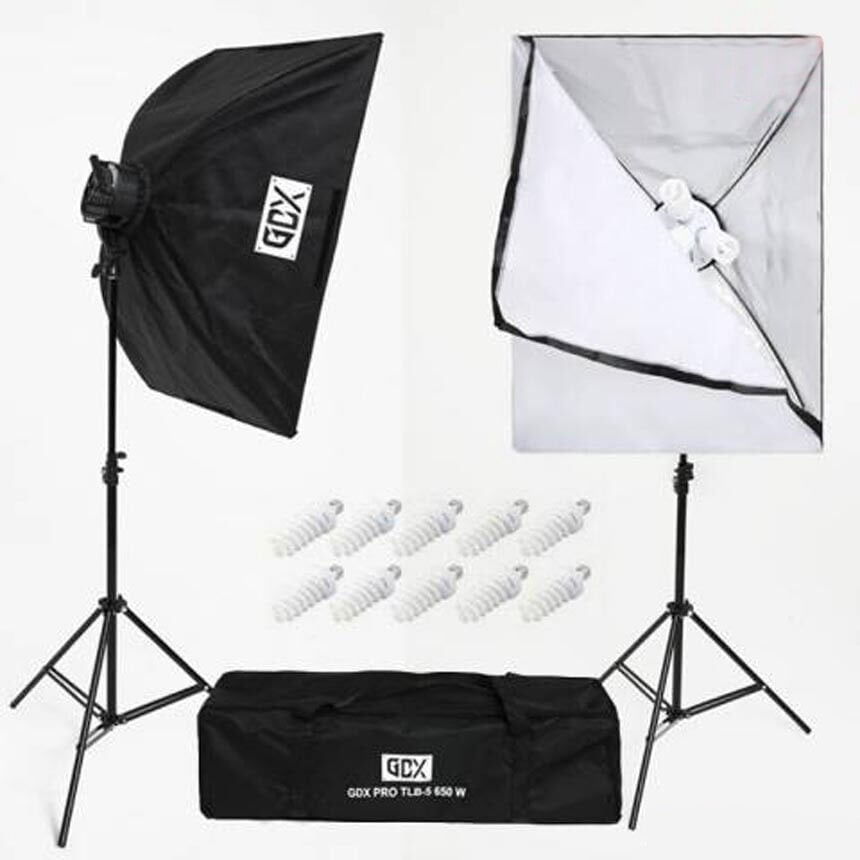Gdx Tlb-5 Pro Light 650W 60X80 cm 2’li Softbox Seti