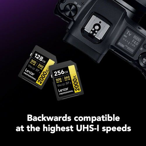 Lexar 256GB 2000x Professional SDXC RDR UII Hafıza Kartı
