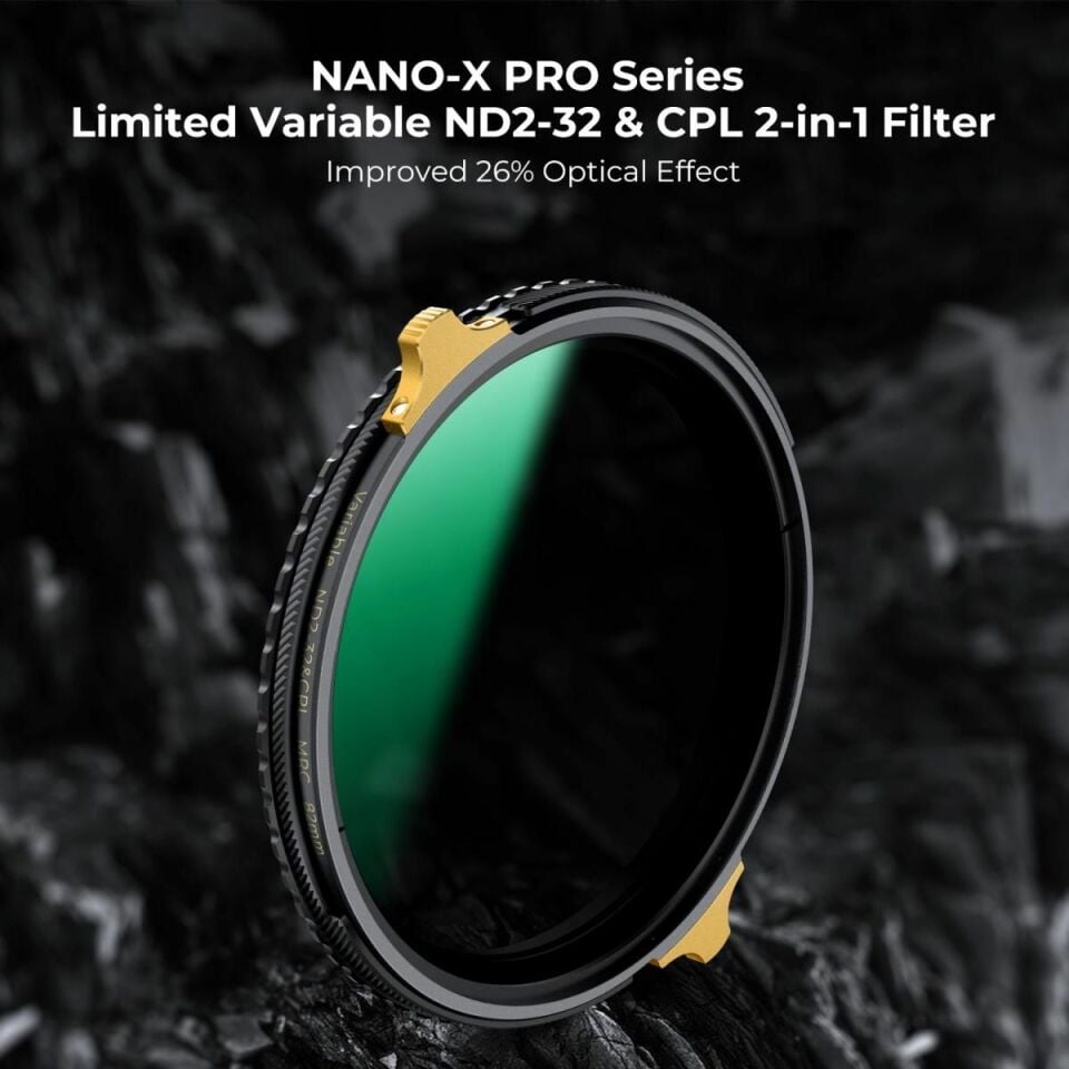 K&F Concept 49mm Nano-X Pro CPL ve ND 2-32 Lens Filtresi
