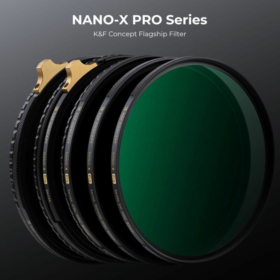 K&F Concept 49mm Nano-X Pro CPL ve ND 2-32 Lens Filtresi