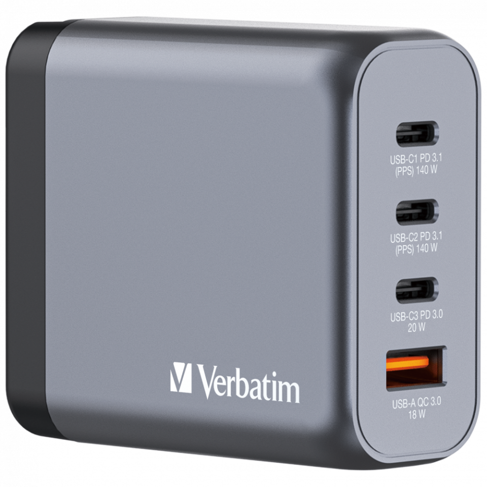VERBATIM 32203 - V GNC-140 GaN Charger 140W