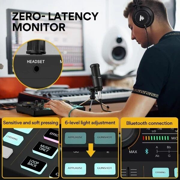 Maonocaster Lite AM200 + Mic Podcast Ekipman Paketi