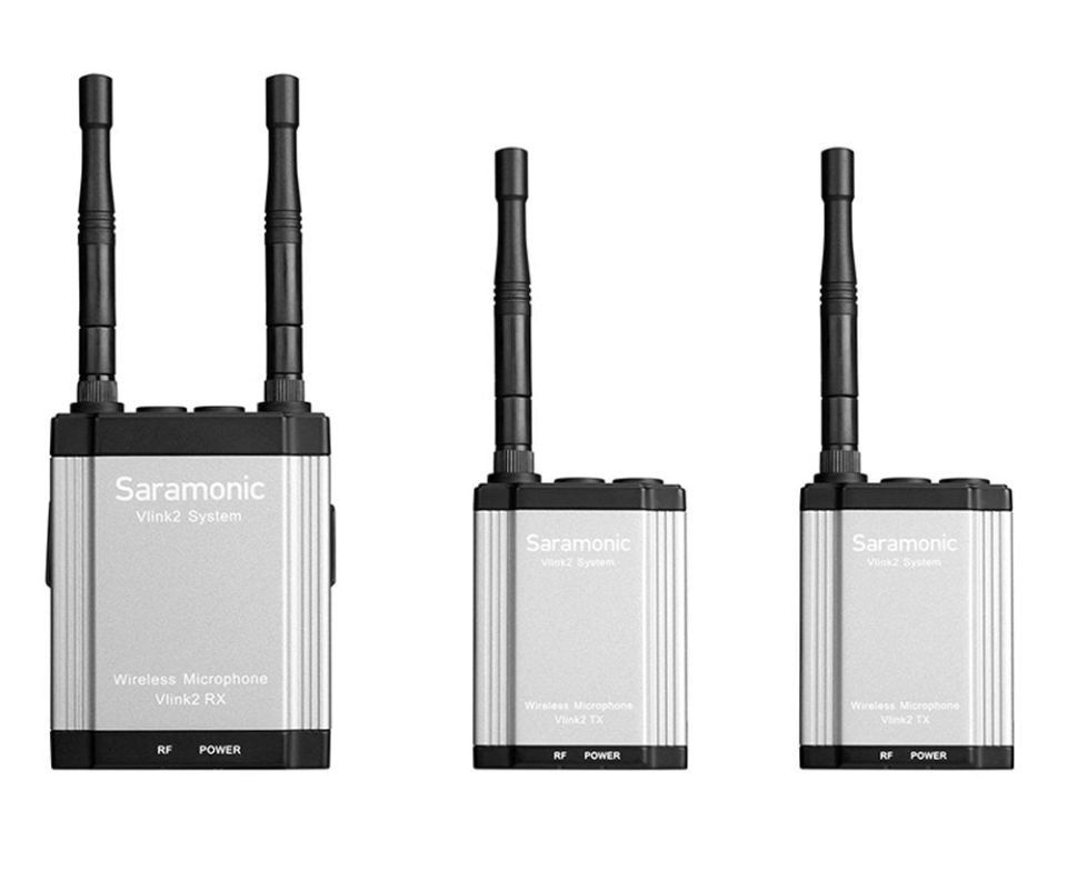 Saramonic Vlink2 Kit2 (TX+TX+RX) Kablosuz Yaka Mikrofonu