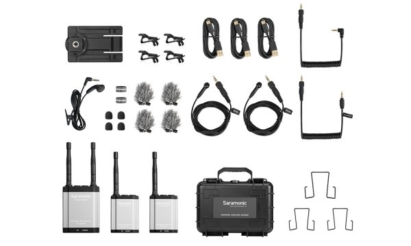 Saramonic Vlink2 Kit2 (TX+TX+RX) Kablosuz Yaka Mikrofonu
