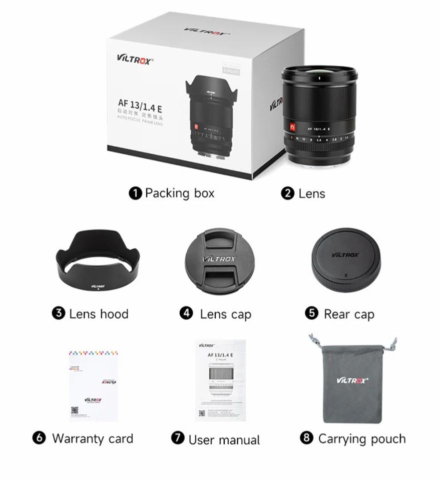 Viltrox AF 13mm f/1.4 E Lens (Sony E)