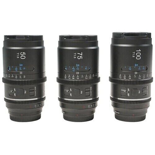 Sirui Astra Series AF T1.8 1.33x Full Frame Neutral Flares Anamorphic Sony E Mount 3'lü Lens Kit
