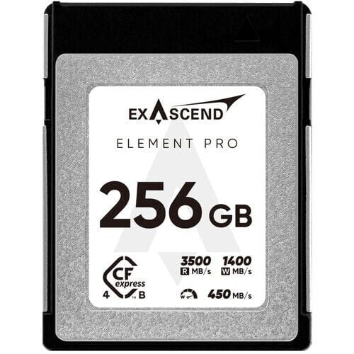 Exascend 256GB Element Pro CFexpress 4.0 Type B Hafıza Kartı 3500 Mb/S Okuma  - 1400 Mb/s Yazma Hızı