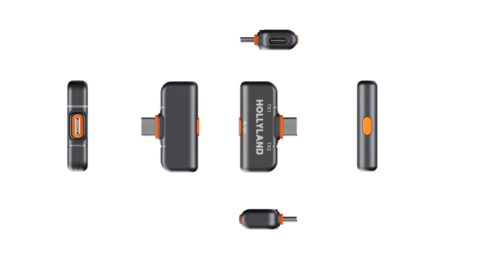 Hollyland Lark M2S Ultimate Combo İkili Kablosuz Mikrofon Sistemi - Siyah