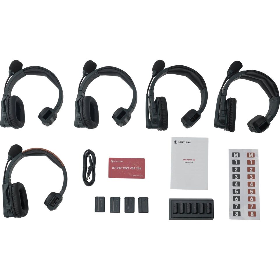 Hollyland Solidcom SE-5S Kablosuz Intercom Sistemi Global Version (5 Kullanıcı)