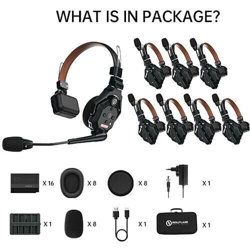 Hollyland Solidcom C1 PRO-8S Profesyonel Kablosuz Intercom Sistemi (8 Kullanıcı)