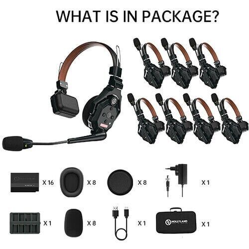 Hollyland Solidcom C1 PRO-8S Profesyonel Kablosuz Intercom Sistemi (8 Kullanıcı)