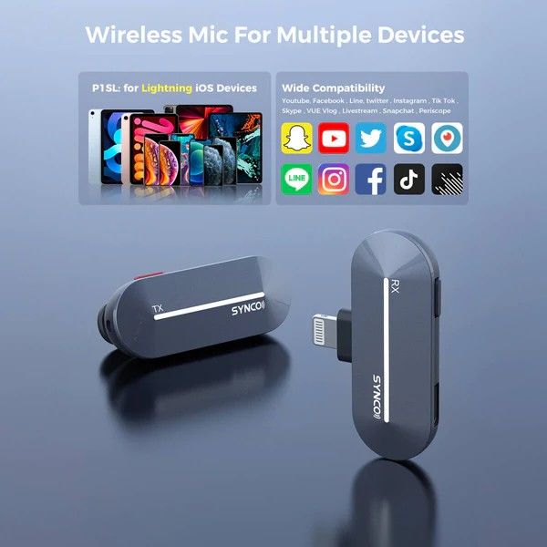Synco P1S Kablosuz Mikrofon Sistemi (Lightning)