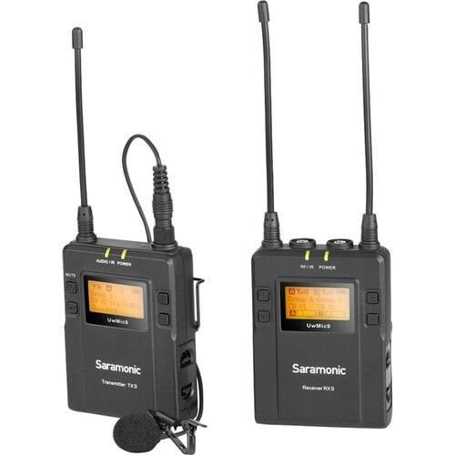 Saramonic UwMic9 TX9+RX9 Kablosuz Yaka Mikrofonu