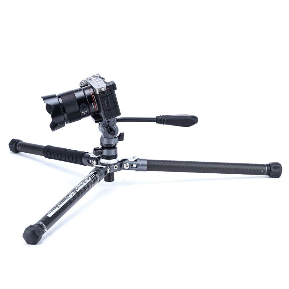 Fotopro X-Aircross 3 Karbon Fiber Video Tripodu (Kırmızı)