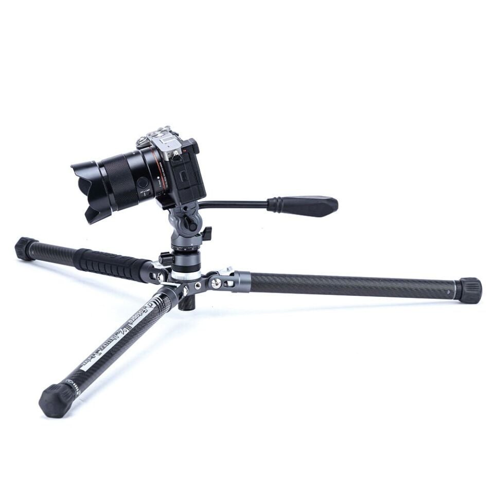 Fotopro X-Aircross 3 Karbon Fiber Video Tripodu (Kırmızı)