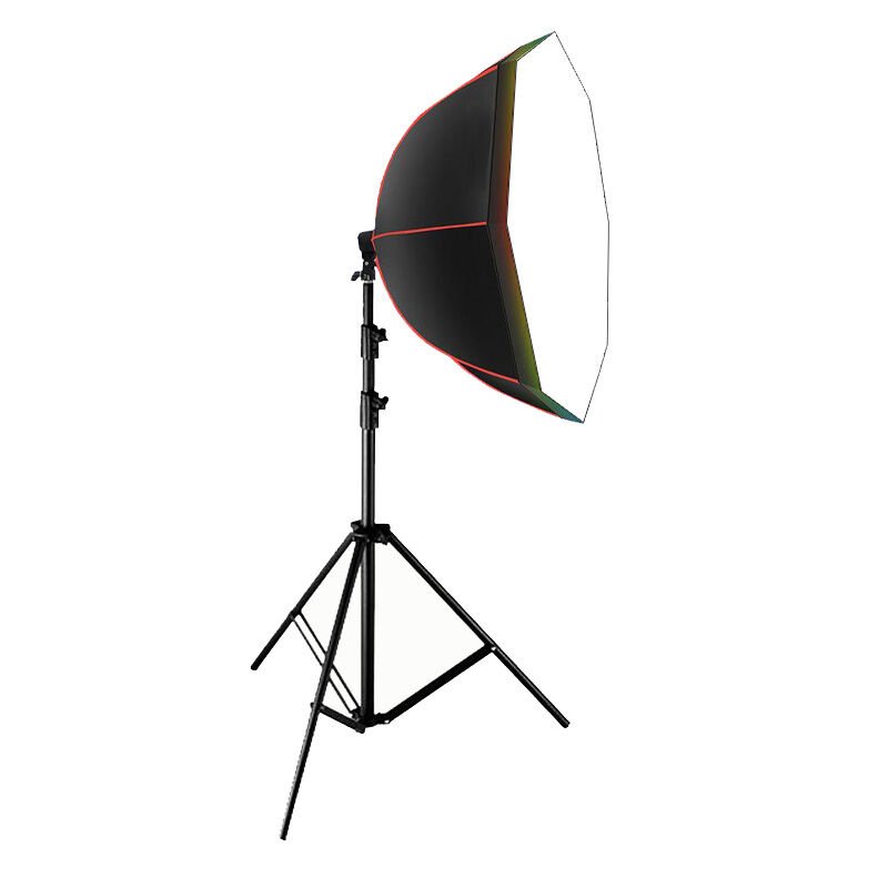 GDX RGB-BW-90 Renkli Işıklı 90cm Softbox 3'lü Set