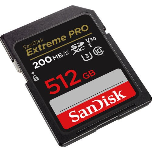 SanDisk 512GB Extreme Pro SDHC/SDXC Hafıza Kartı (200mb)