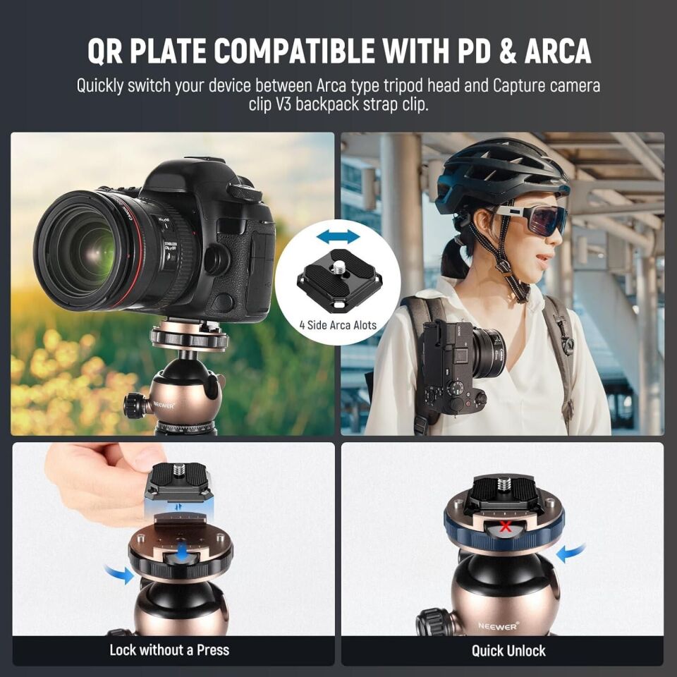 Neewer LITETRIP LT35 Karbon Fiber Tripod (49-155cm) 1,13kg