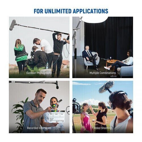 Neewer MS300CB Mikrofon için Boom Kolu 300cm Siyah