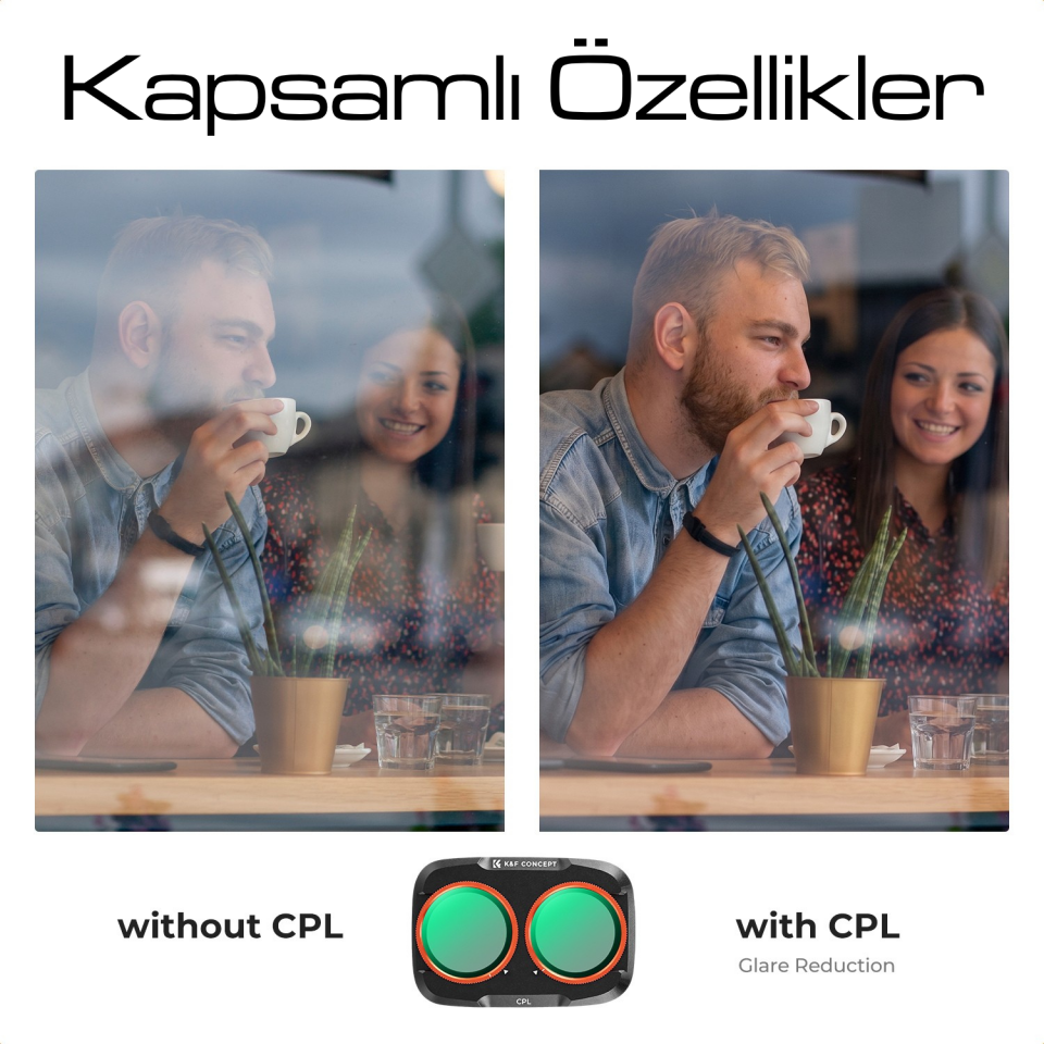 K&F Concept Osmo Pocket 4P CPL Filtre