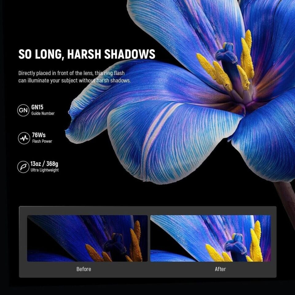 Neewer RF1-C 76W Makro Ring Flaş