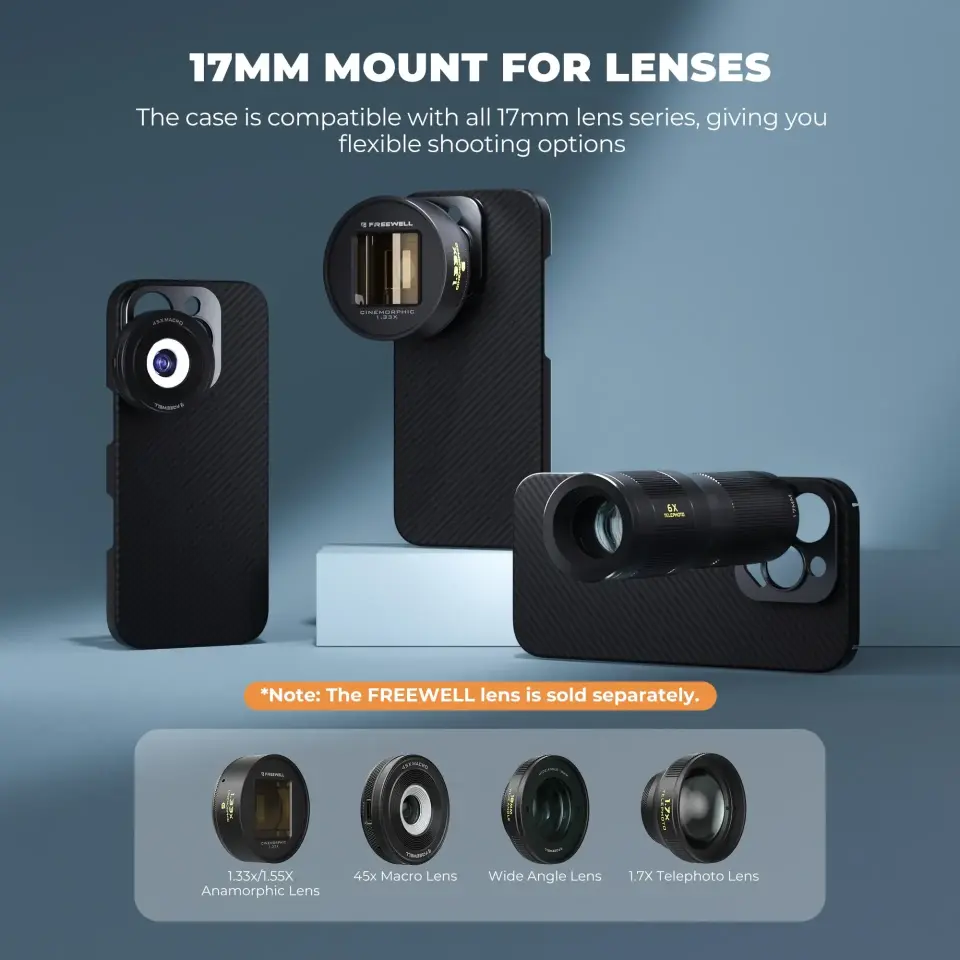 Freewell Pro Filmmaker iPhone Case IPHONE 16 PRO MAX - 17MM MOUNT